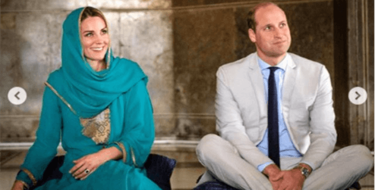 Kraliyet gelini Kate Middleton, cami ziyareti sırasında başörtüsü takıp Kur'an dinledi