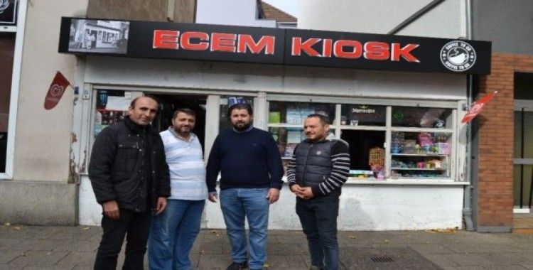 Terör yandaşlarının saldırısına uğrayan, Türk esnafa destek