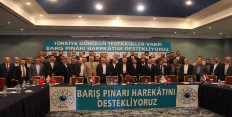 Türkiye Gönüllü Teşekküller Vakfı’ndan Barış Pınarı Harekatı’na destek
