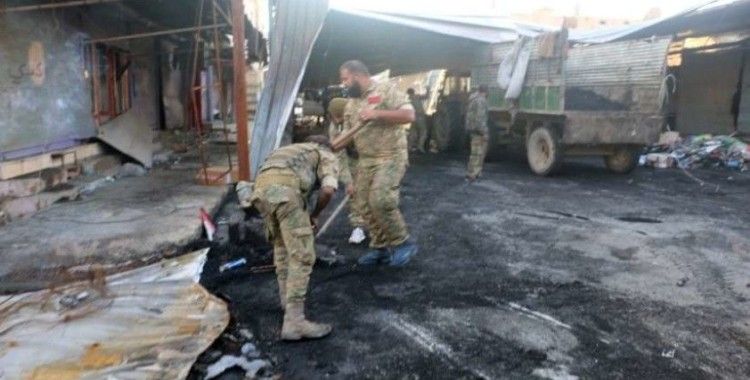 Suriye Milli Ordusu, Rasulayn’da yolları temizliyor