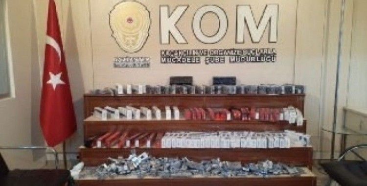 Gaziantep’te bin 380 paket kaçak sigara ele geçirildi