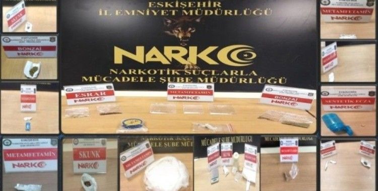 Eskişehir’de uyuşturucu operasyonu; 8 şüpheli yakalandı
