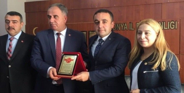 MHP Konya İl Başkanlığında devir teslim töreni