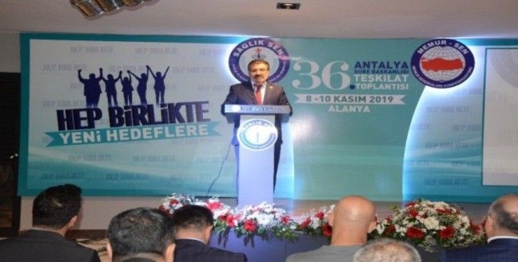 Sağlık Sen Antalya Başkanı Kuluöztürk: "Yeni hedeflerle yeniden başlayacağız"