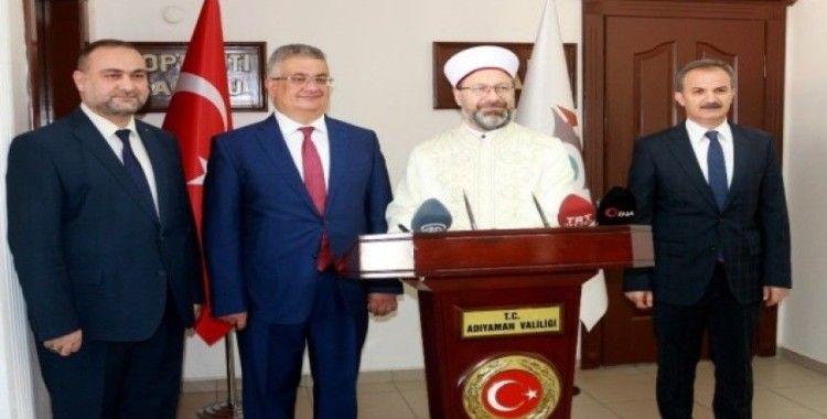 Diyanet İşleri Başkanı Prof. Dr. Ali Erbaş, Vali Aykut Pekmez'le bir araya geldi