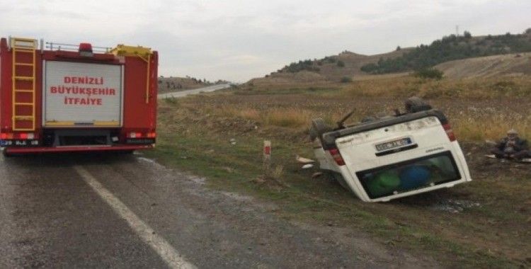 Denizli’de trafik kazası: 1 yaralı