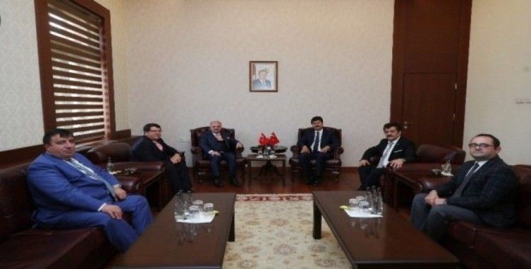 Vali Çakacak, Esnaf, Sanatkârlar ve Kooperatifçilik Genel Müdürü Erkan’ı kabul etti