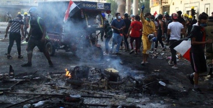 Protestoların sürdüğü Bağdat'taki Tahrir Meydanı'nda patlama