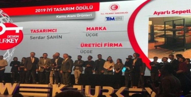 ÜÇGE Saturn raf sistemlerine Design Turkey’den çifte ödül