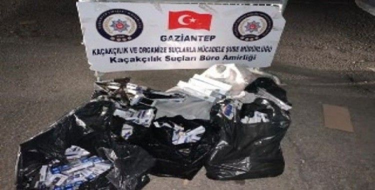 Gaziantep’te 970 paket kaçak sigara ele geçirildi