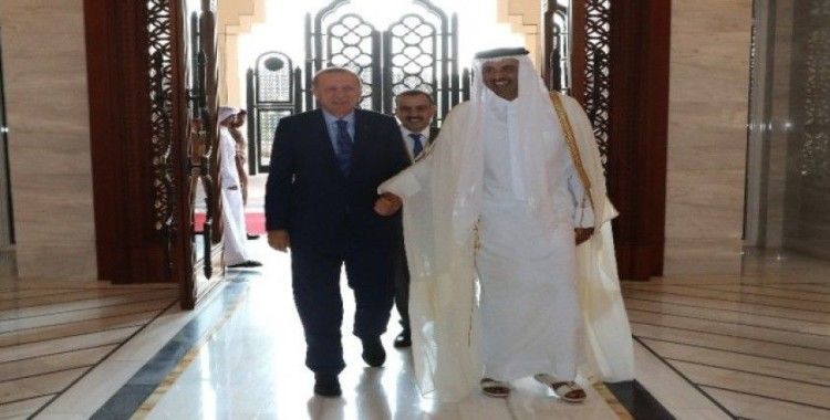 Cumhurbaşkanı Erdoğan, Katar emiri Al Sani ile görüştü