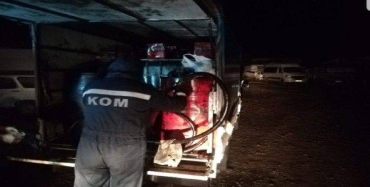 Bandırma’da 10 ton kaçak akaryakıt yakalandı