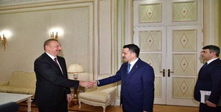 Azerbaycan Cumhurbaşkanı Aliyev, Tarım ve Orman Bakanı Pakdemirli'yi kabul etti
