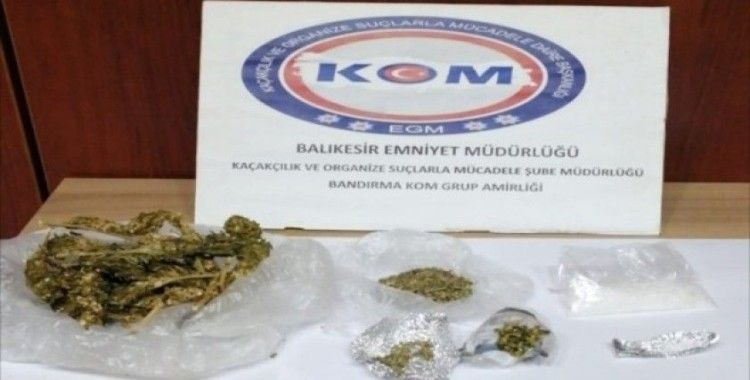 Polisten Edremit ve Bandırma’da uyuşturucu operasyonu