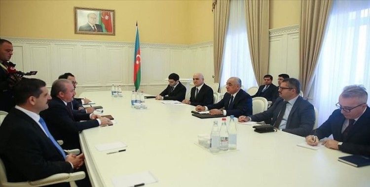 TBMM Başkanı Şentop, Azerbaycan Başbakanı Asadov ile görüştü