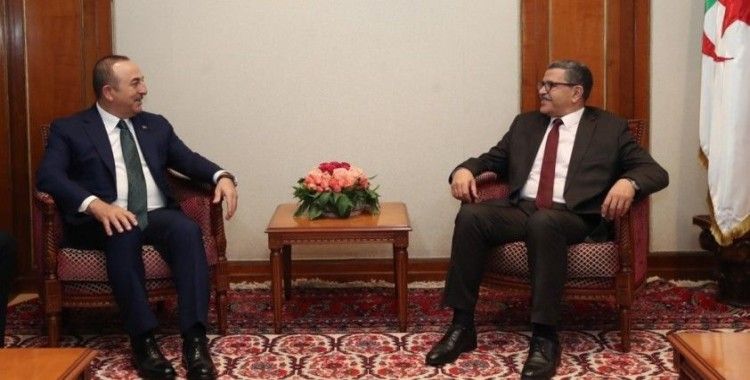 Bakan Çavuşoğlu Cezayir Başbakanı Djerad ile görüştü