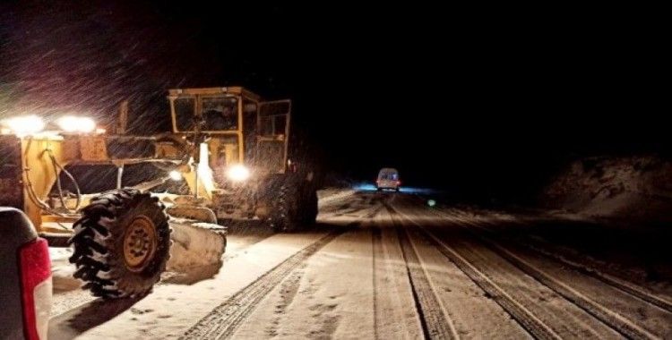 Malatya’da 26 kırsal mahalle yolu kar nedeniyle kapalı