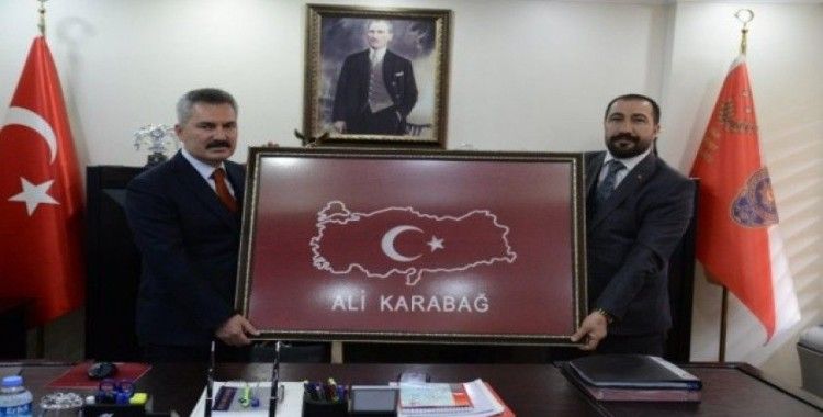Başkan Kahraman’dan emniyet müdürü Karabağ’a ziyaret