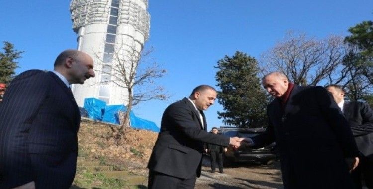 Cumhurbaşkanı Erdoğan Çamlıca Kulesi'nde incelemelerde bulundu