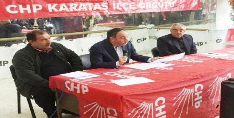 CHP Karataş İlçe Başkanlığına Cengiz Şimşek yeniden seçildi