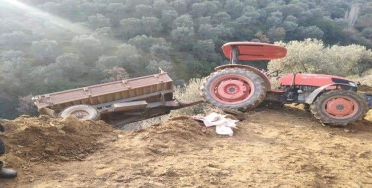 Devrilen traktörden düşen kadın hayatını kaybetti