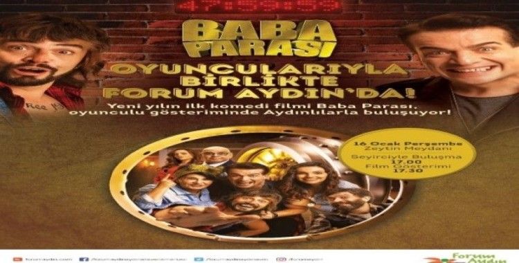 ‘Baba Parası’ filminin oyuncuları Forum Aydın’da