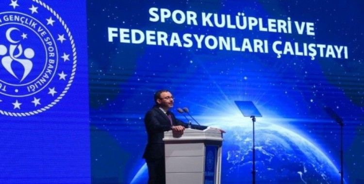 Bakan Kasapoğlu: 'Spor Kulüpleri ve Federasyonları Yasası gündeme alınacak'
