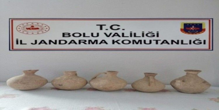 Bolu’da Roma dönemine ait 5 tarihi küp yakalandı: 1 gözaltı