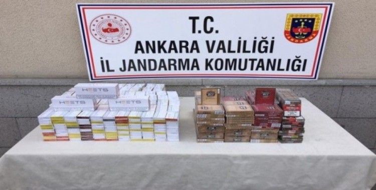 Ankara’da yolcuların valizinden 660 paket kaçak sigara ve 290 paket pipo tütünü çıktı