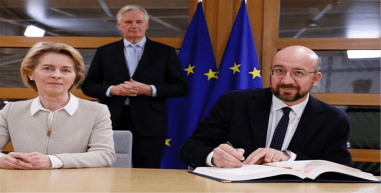 AB Başkanları, Brexit Anlaşması'nı imzaladı
