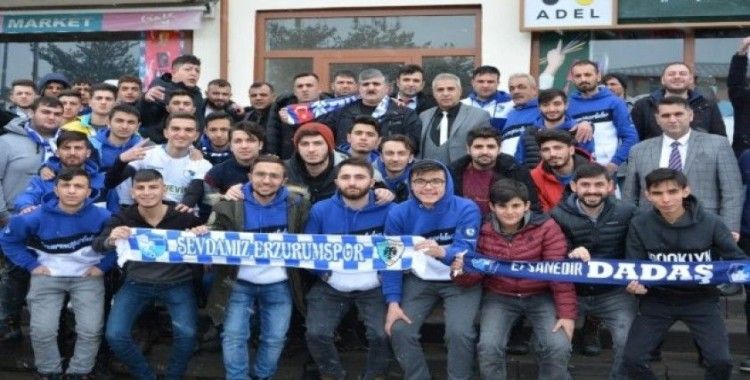 Erzurumspor taraftarı Aşkale Belediyesi’ni ziyaret etti