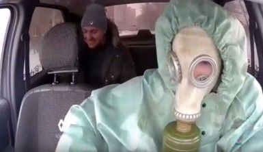 Rus taksiciler ise korona virüse karşı böyle önlem aldı