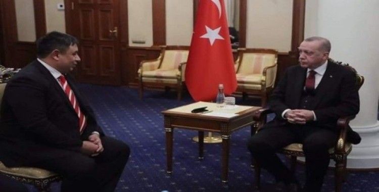 Cumhurbaşkanı Erdoğan, DATÜB Ukrayna temsilcisini kabul etti