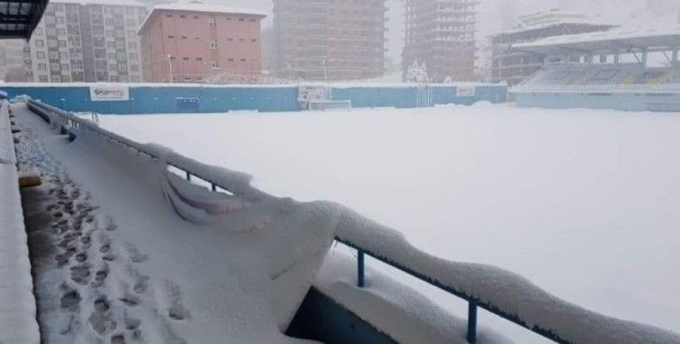 Yeşilyurt Belediyespor’un maçına kar engeli