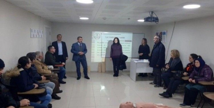 Çorlu İlçe Milli Eğitim Müdürü Erdoğan İlk 5 Dakika Projesi eğitimine katıldı