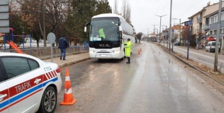 Afyonkarahisar’da bir haftada 116 yolcu otobüsü denetlendi