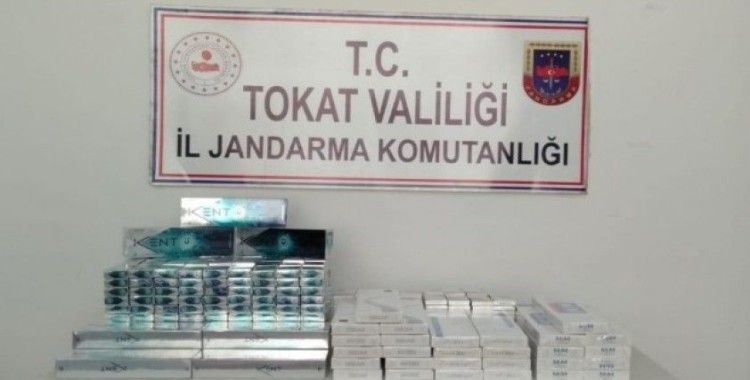 Niksar ve Erbaa’da bin 598 paket kaçak sigara yakalandı