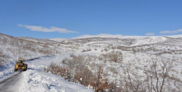 Bingöl’de kar 21 köy yolunu ulaşıma kapattı