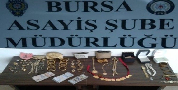 Bursa’da yatak odası hırsızları yakalandı