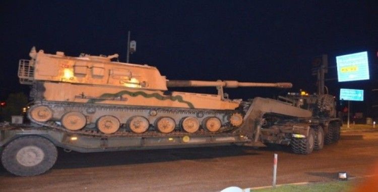 Suriye sınırına tank ve obüs takviyesi