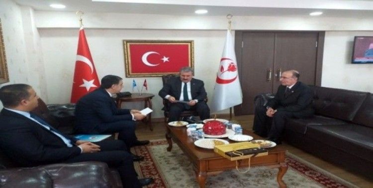 BBP Genel Başkanı Destici, Irak Türkleri Kültür ve Yardımlaşma Derneği Şube Başkanı Canbaz'ı kabul etti