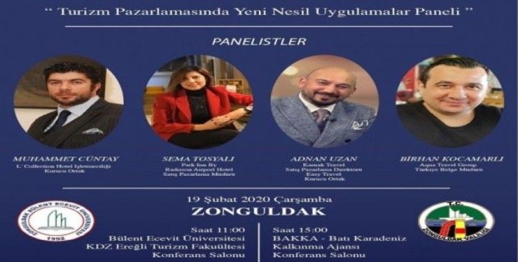 Turizm pazarlamasında yeni nesil uygulamalar Zonguldak’ta konuşulacak