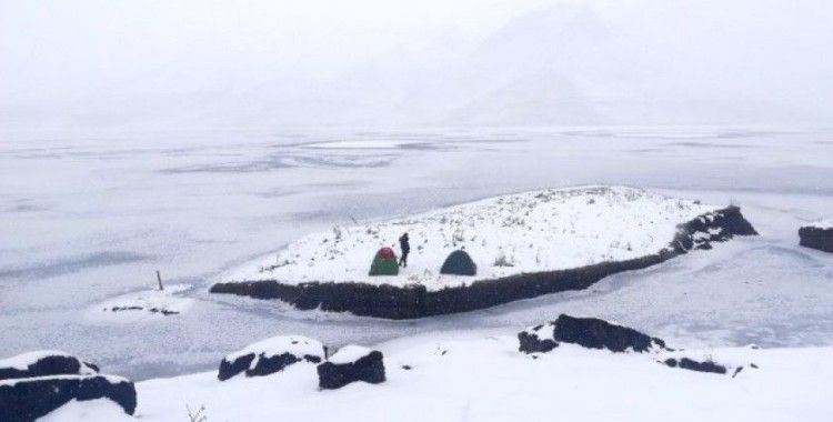 Yüzen adalar buz tuttu