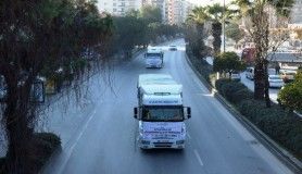 Aydın'dan, Elazığ ve İdlib'e 28 tırlık yardım malzemesi konvoyu yola çıktı