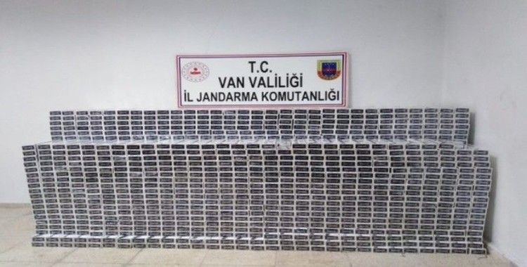 Van'da 21 bin paket kaçak sigara ele geçirildi