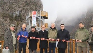 Kastamonu'da Valla Kanyonu'na yaptırılan seyir terası hizmete girdi