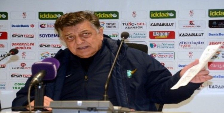 Akhisarspor - Fatih Karagümrük maçının ardından