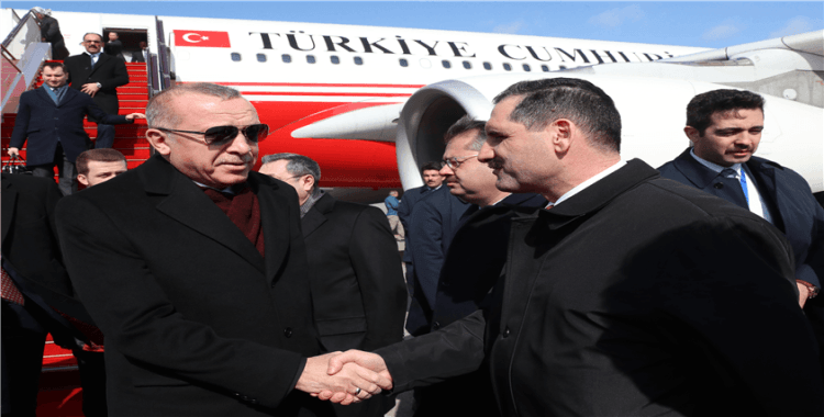 Cumhurbaşkanı Erdoğan, Azerbaycan'a geldi