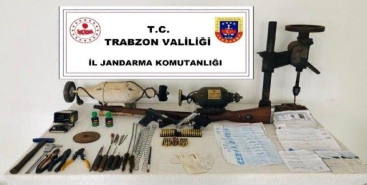 Trabzon’da silah imalathanesi baskın