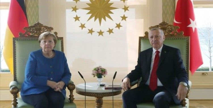 Cumhurbaşkanı Erdoğan ile Almanya Başbakanı Merkel görüştü